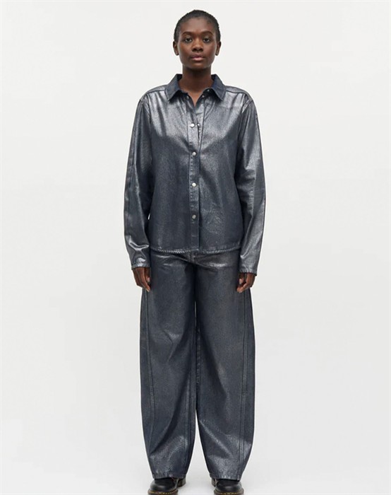 Metallic Christel Jeans - Gun Metal 